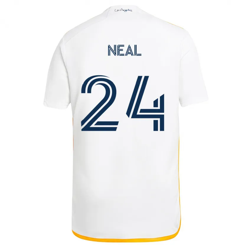 Danxen Kinder Jalen Neal #24 Weiß Gelb Heimtrikot Trikot 2024/25 T-Shirt Schweiz