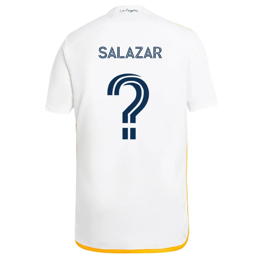 Danxen Kinder Enrique Salazar #0 Weiß Gelb Heimtrikot Trikot 2024/25 T-Shirt Schweiz