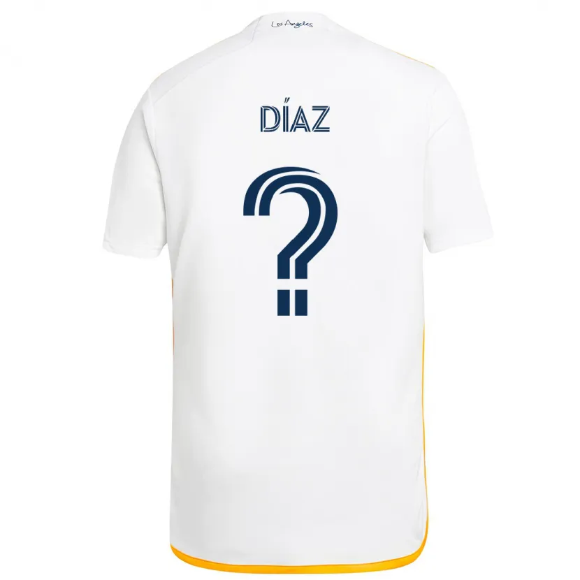 Danxen Kinder Carlos Díaz #0 Weiß Gelb Heimtrikot Trikot 2024/25 T-Shirt Schweiz