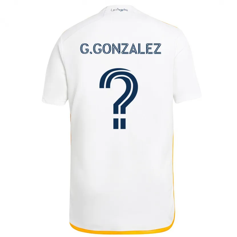 Danxen Kinder Gustavo Gonzalez #0 Weiß Gelb Heimtrikot Trikot 2024/25 T-Shirt Schweiz