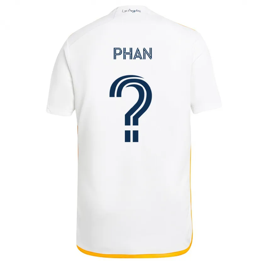 Danxen Kinder Brett Phan #0 Weiß Gelb Heimtrikot Trikot 2024/25 T-Shirt Schweiz