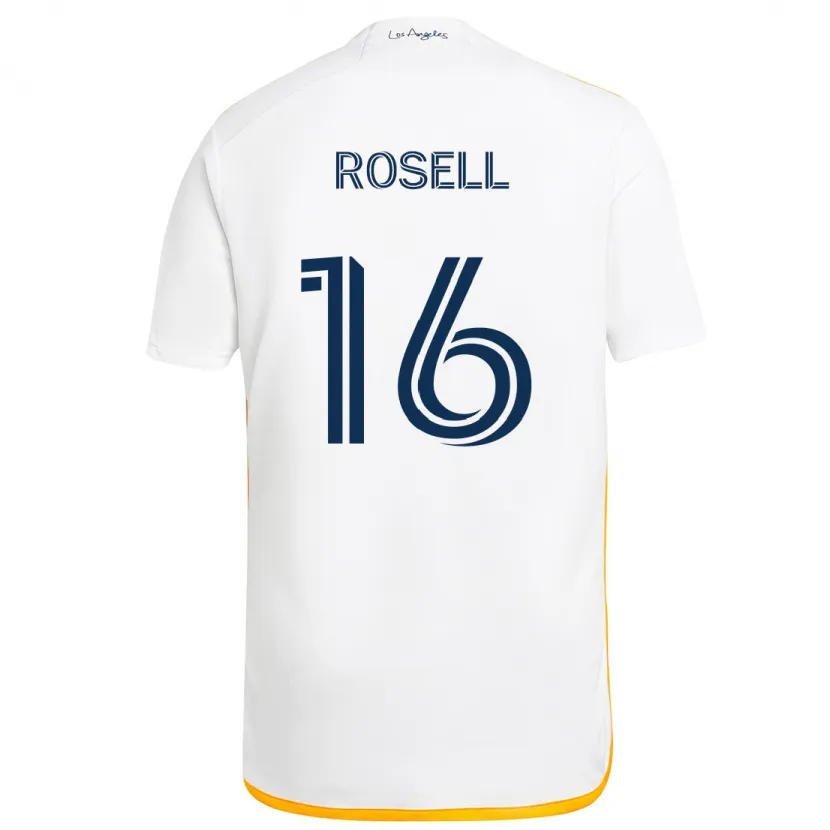 Danxen Kinder Uri Rosell #16 Weiß Gelb Heimtrikot Trikot 2024/25 T-Shirt Schweiz