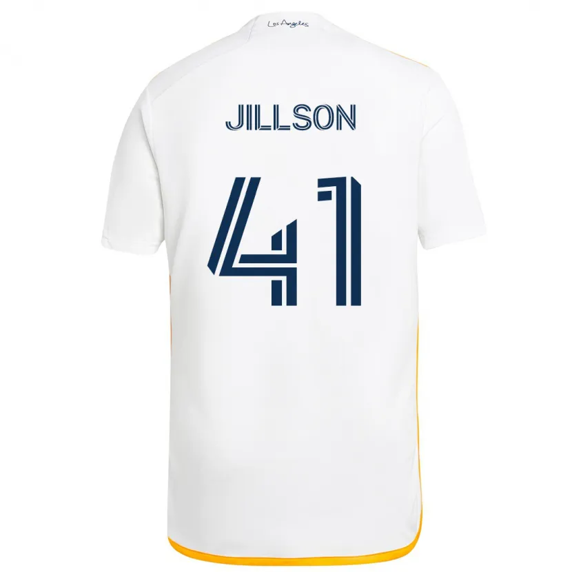 Danxen Kinder Simon Jillson #41 Weiß Gelb Heimtrikot Trikot 2024/25 T-Shirt Schweiz