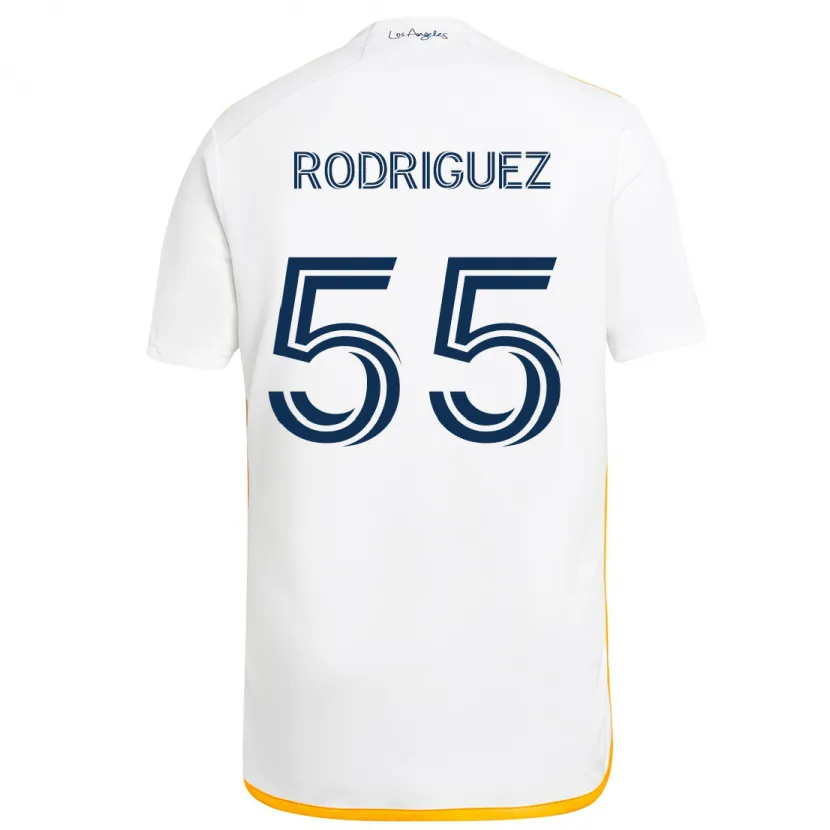 Danxen Kinder Diego Rodriguez #55 Weiß Gelb Heimtrikot Trikot 2024/25 T-Shirt Schweiz