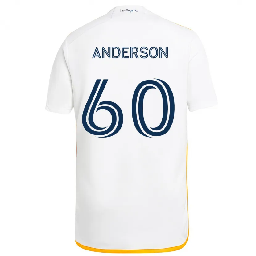 Danxen Kinder Nolan Anderson #60 Weiß Gelb Heimtrikot Trikot 2024/25 T-Shirt Schweiz