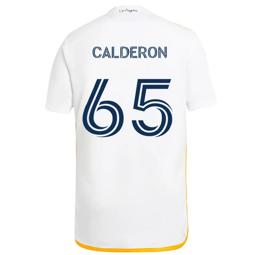 Danxen Kinder Juan Calderón #65 Weiß Gelb Heimtrikot Trikot 2024/25 T-Shirt Schweiz