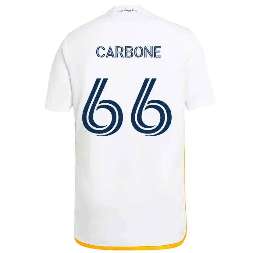 Danxen Kinder Matteo Carbone #66 Weiß Gelb Heimtrikot Trikot 2024/25 T-Shirt Schweiz