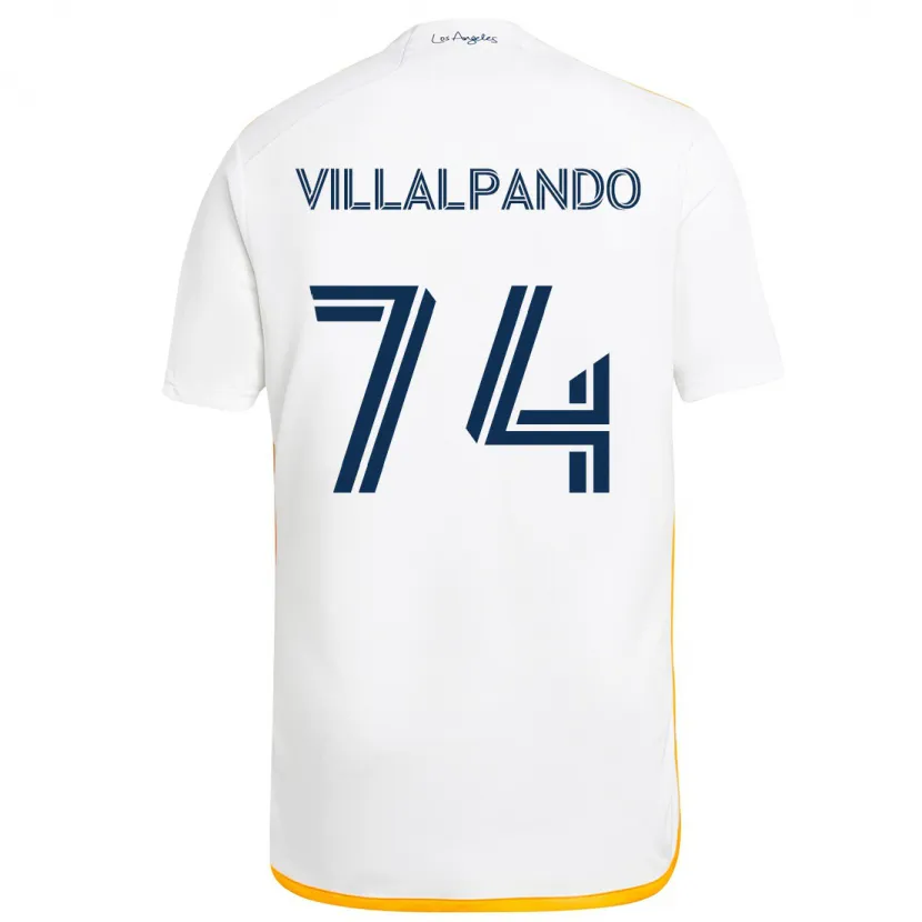 Danxen Kinder Sergio Villalpando #74 Weiß Gelb Heimtrikot Trikot 2024/25 T-Shirt Schweiz