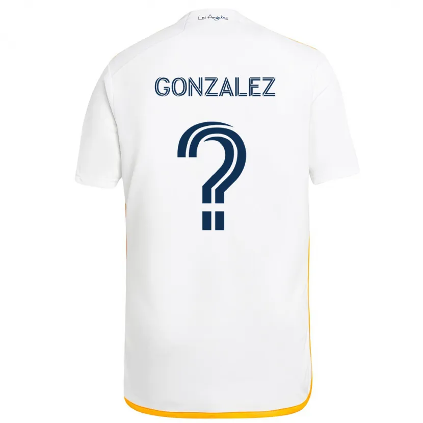 Danxen Kinder Miguel Gonzalez #0 Weiß Gelb Heimtrikot Trikot 2024/25 T-Shirt Schweiz