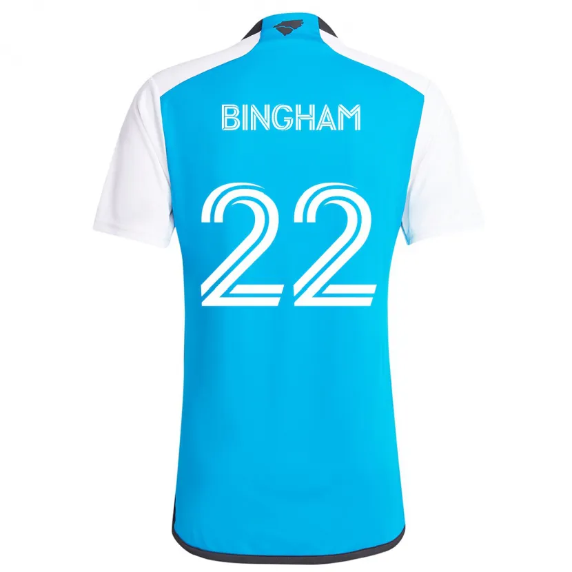 Danxen Kinder David Bingham #22 Blau Weiss Heimtrikot Trikot 2024/25 T-Shirt Schweiz