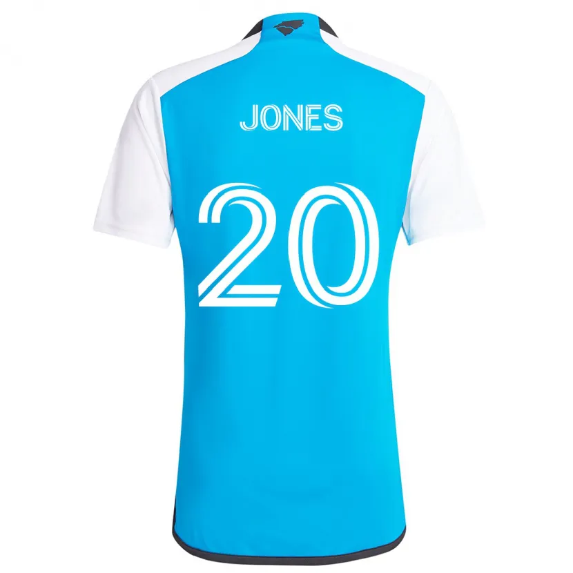 Danxen Kinder Derrick Jones #20 Blau Weiss Heimtrikot Trikot 2024/25 T-Shirt Schweiz