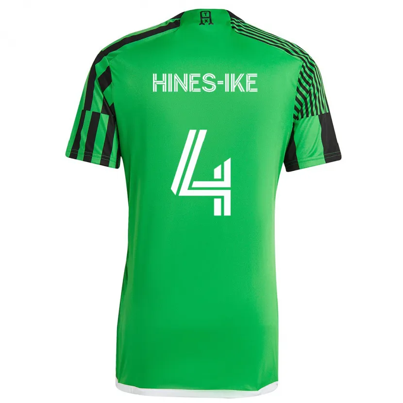 Danxen Kinder Brendan Hines-Ike #4 Grün Schwarz Heimtrikot Trikot 2024/25 T-Shirt Schweiz