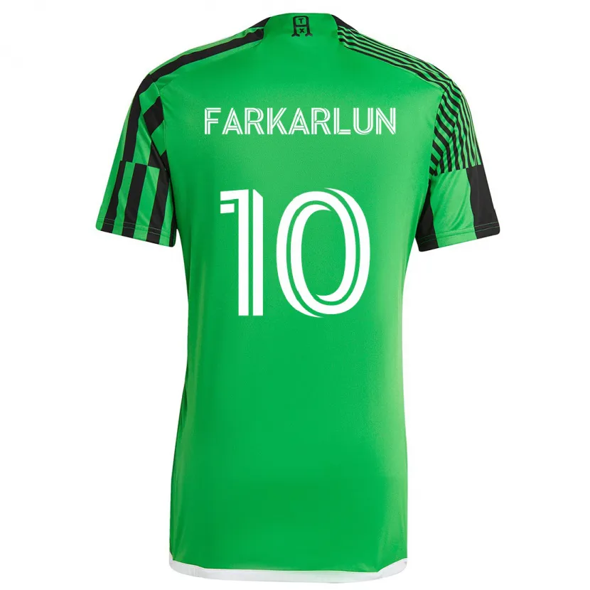 Danxen Kinder Jimmy Farkarlun #10 Grün Schwarz Heimtrikot Trikot 2024/25 T-Shirt Schweiz