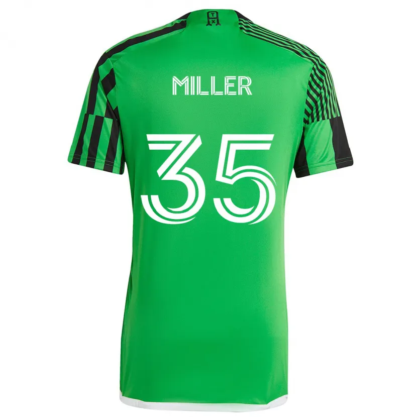 Danxen Kinder Mason Miller #35 Grün Schwarz Heimtrikot Trikot 2024/25 T-Shirt Schweiz