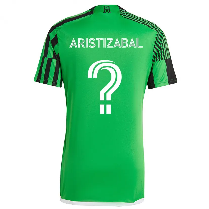 Danxen Kinder Nicolas Aristizabal #0 Grün Schwarz Heimtrikot Trikot 2024/25 T-Shirt Schweiz