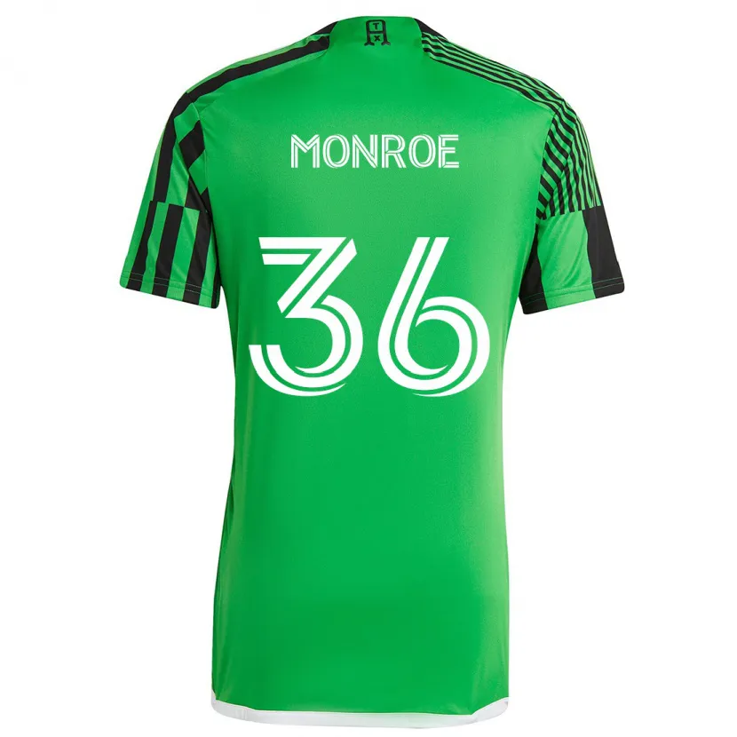 Danxen Kinder Greg Monroe #36 Grün Schwarz Heimtrikot Trikot 2024/25 T-Shirt Schweiz