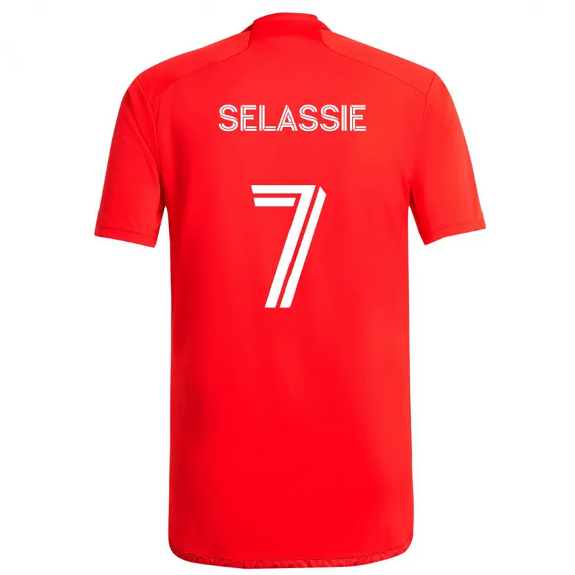 Danxen Kinder Maren Haile-Selassie #7 Rot-Weiss Heimtrikot Trikot 2024/25 T-Shirt Schweiz