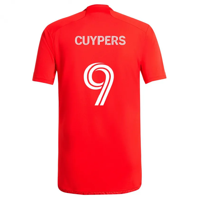 Danxen Kinder Hugo Cuypers #9 Rot-Weiss Heimtrikot Trikot 2024/25 T-Shirt Schweiz