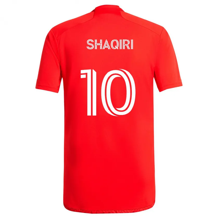 Danxen Kinder Xherdan Shaqiri #10 Rot-Weiss Heimtrikot Trikot 2024/25 T-Shirt Schweiz