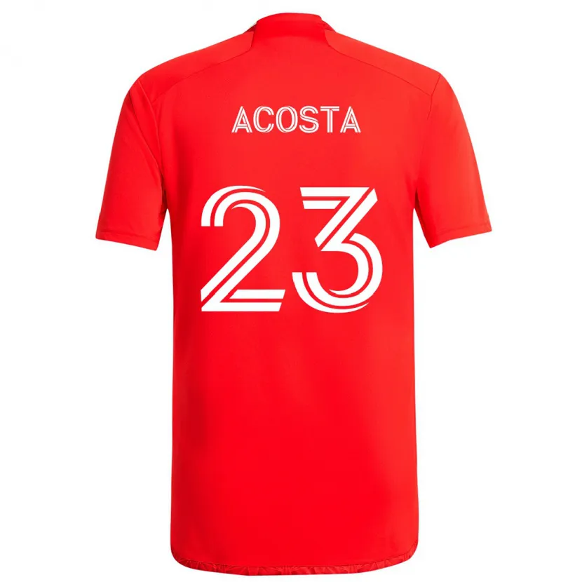 Danxen Kinder Kellyn Acosta #23 Rot-Weiss Heimtrikot Trikot 2024/25 T-Shirt Schweiz