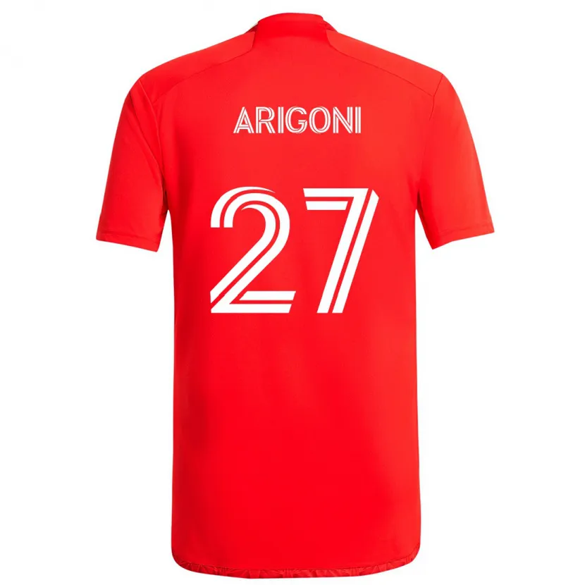 Danxen Kinder Allan Arigoni #27 Rot-Weiss Heimtrikot Trikot 2024/25 T-Shirt Schweiz