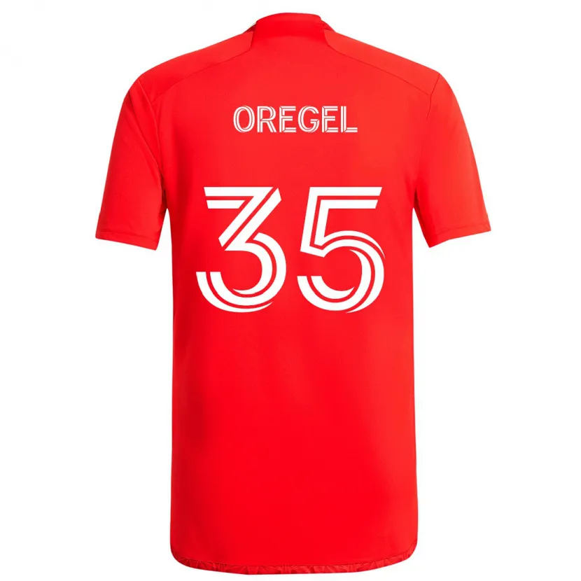 Danxen Kinder Sergio Oregel #35 Rot-Weiss Heimtrikot Trikot 2024/25 T-Shirt Schweiz