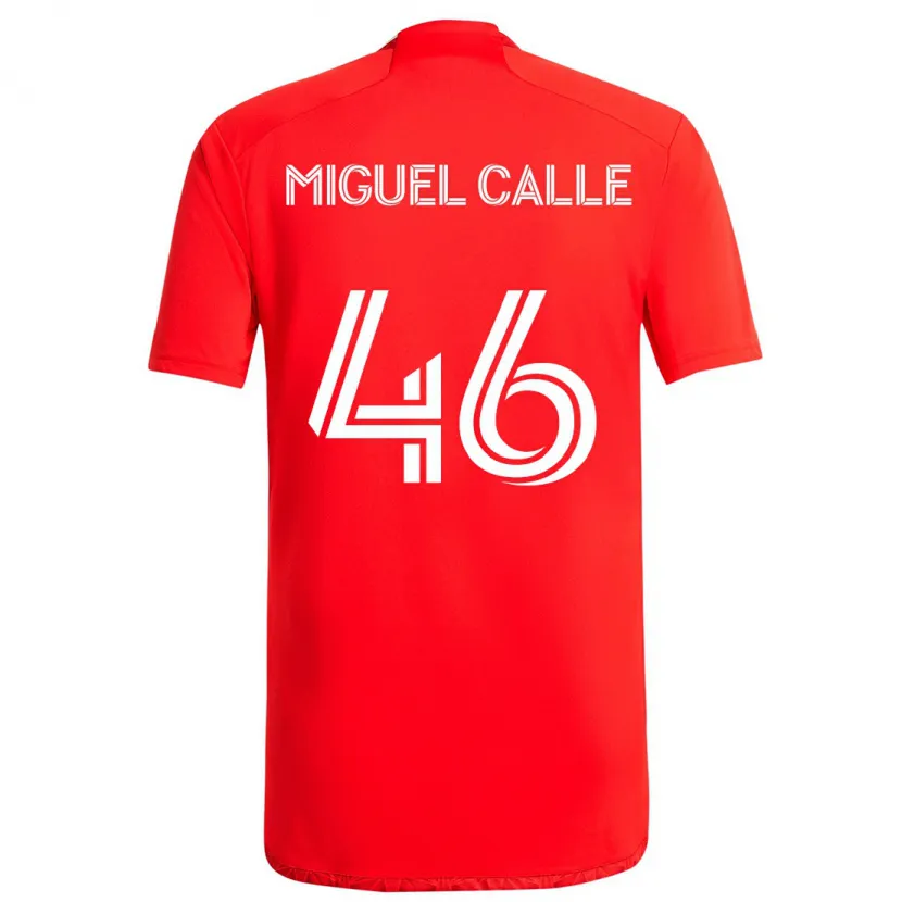 Danxen Kinder Juan Miguel Calle #46 Rot-Weiss Heimtrikot Trikot 2024/25 T-Shirt Schweiz