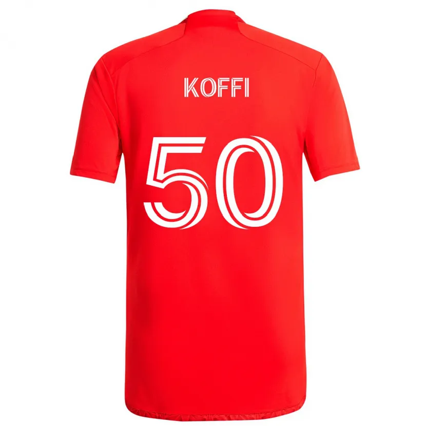 Danxen Kinder Christian Koffi #50 Rot-Weiss Heimtrikot Trikot 2024/25 T-Shirt Schweiz