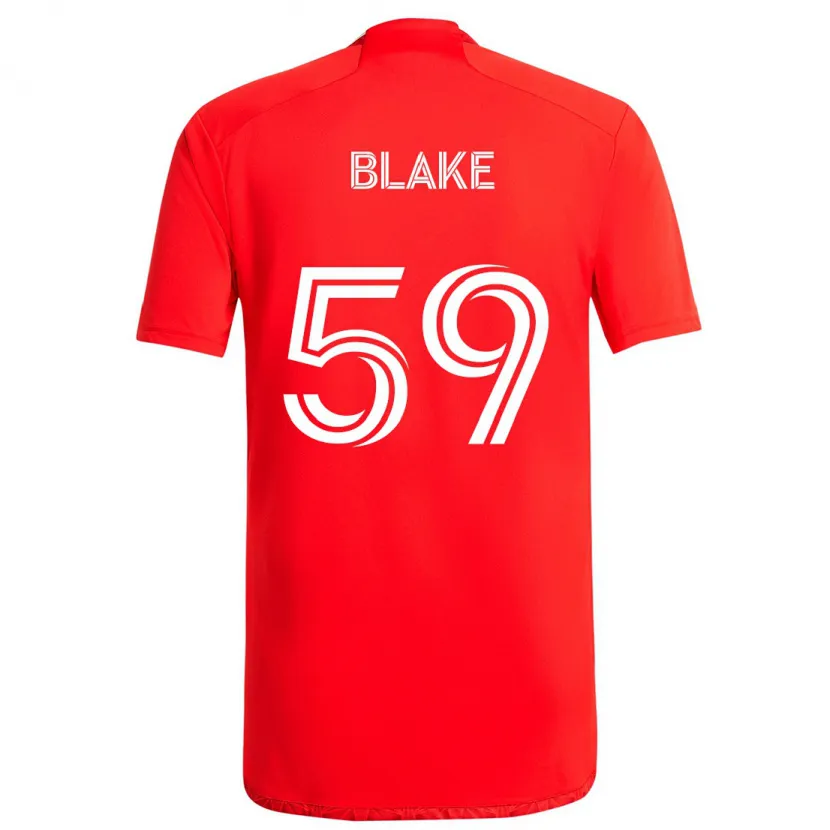 Danxen Kinder Romain Blake #59 Rot-Weiss Heimtrikot Trikot 2024/25 T-Shirt Schweiz