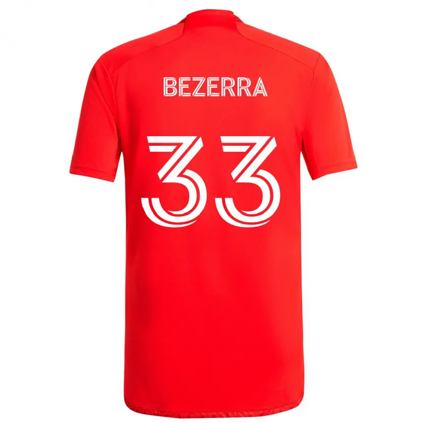 Danxen Kinder Victor Bezerra #33 Rot-Weiss Heimtrikot Trikot 2024/25 T-Shirt Schweiz