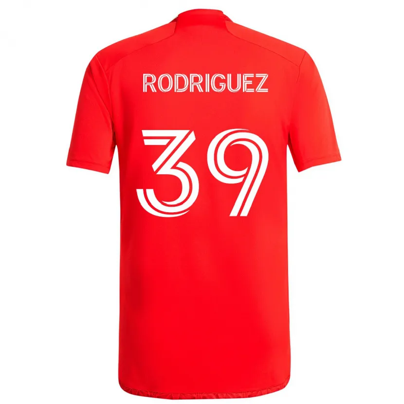 Danxen Kinder Allan Rodriguez #39 Rot-Weiss Heimtrikot Trikot 2024/25 T-Shirt Schweiz