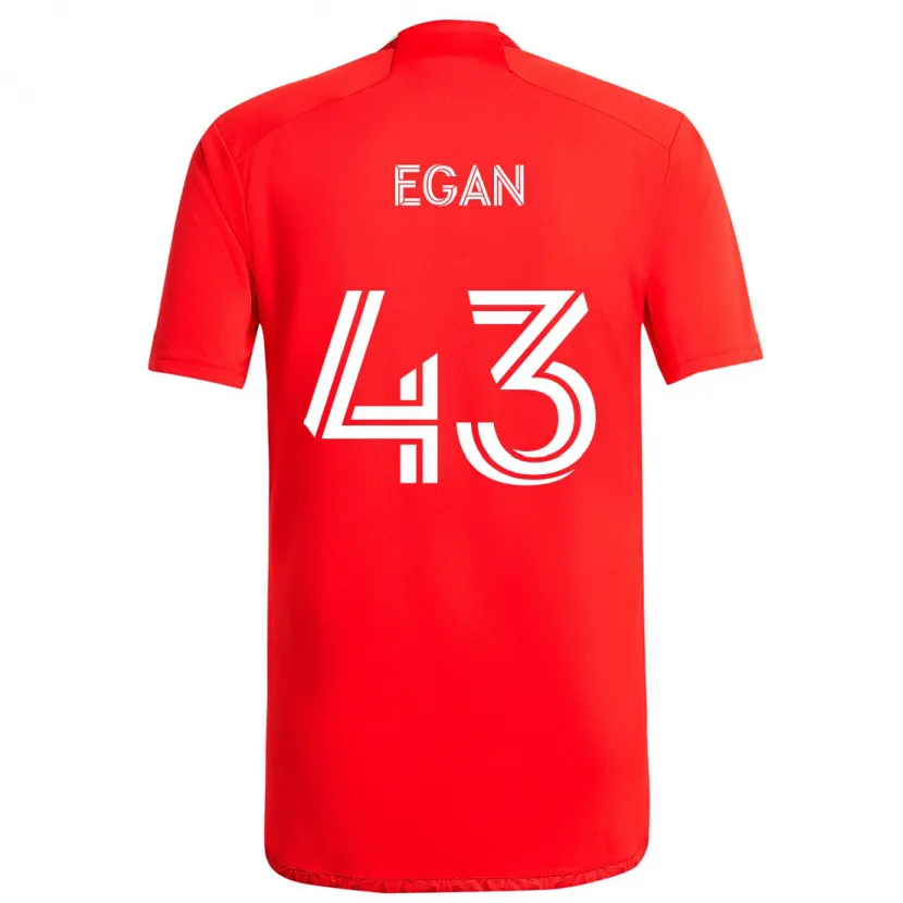 Danxen Kinder Noah Egan #43 Rot-Weiss Heimtrikot Trikot 2024/25 T-Shirt Schweiz