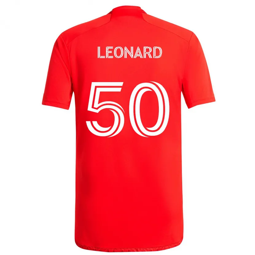 Danxen Kinder Eric Leonard #50 Rot-Weiss Heimtrikot Trikot 2024/25 T-Shirt Schweiz