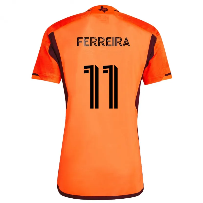 Danxen Kinder Sebastián Ferreira #11 Orange Schwarz Heimtrikot Trikot 2024/25 T-Shirt Schweiz