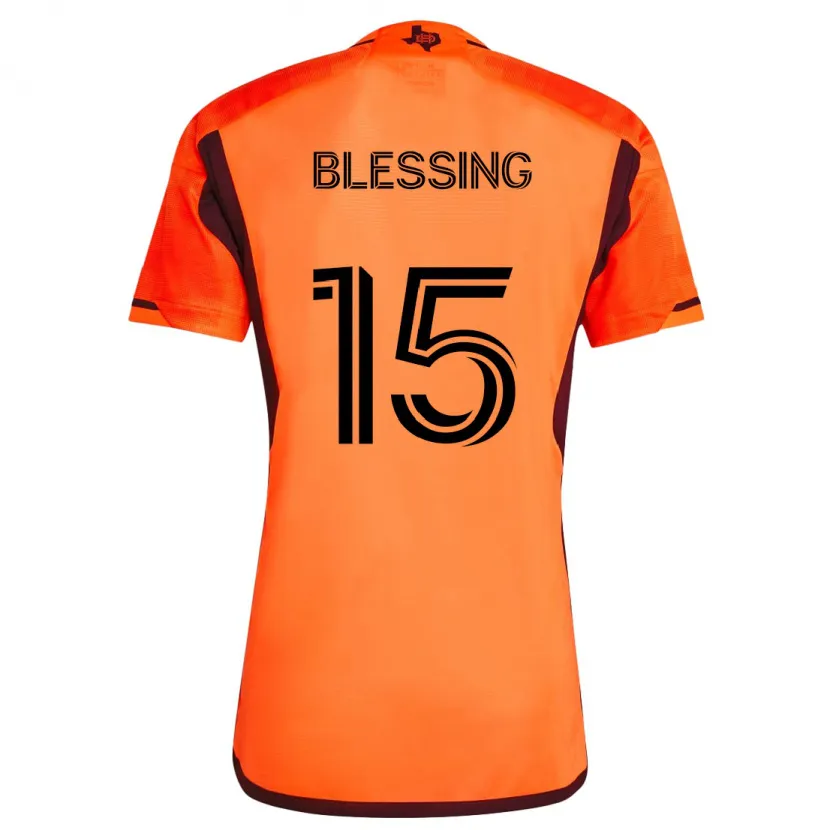 Danxen Kinder Latif Blessing #15 Orange Schwarz Heimtrikot Trikot 2024/25 T-Shirt Schweiz