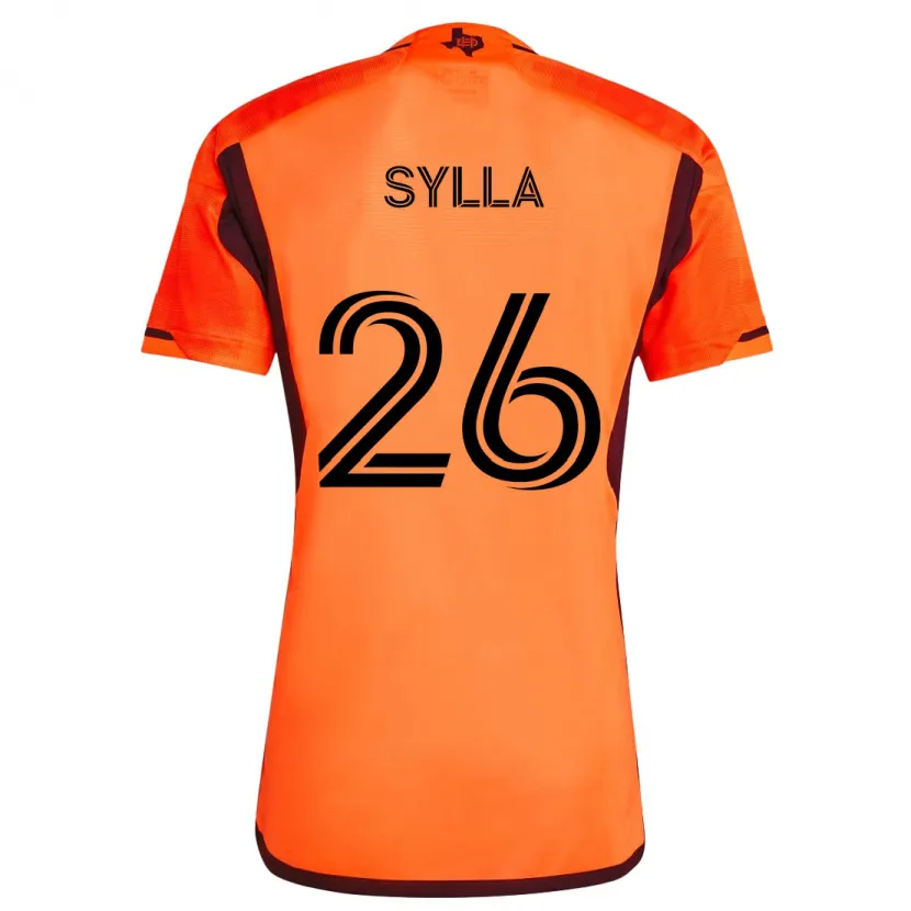 Danxen Kinder Ousmane Sylla #26 Orange Schwarz Heimtrikot Trikot 2024/25 T-Shirt Schweiz