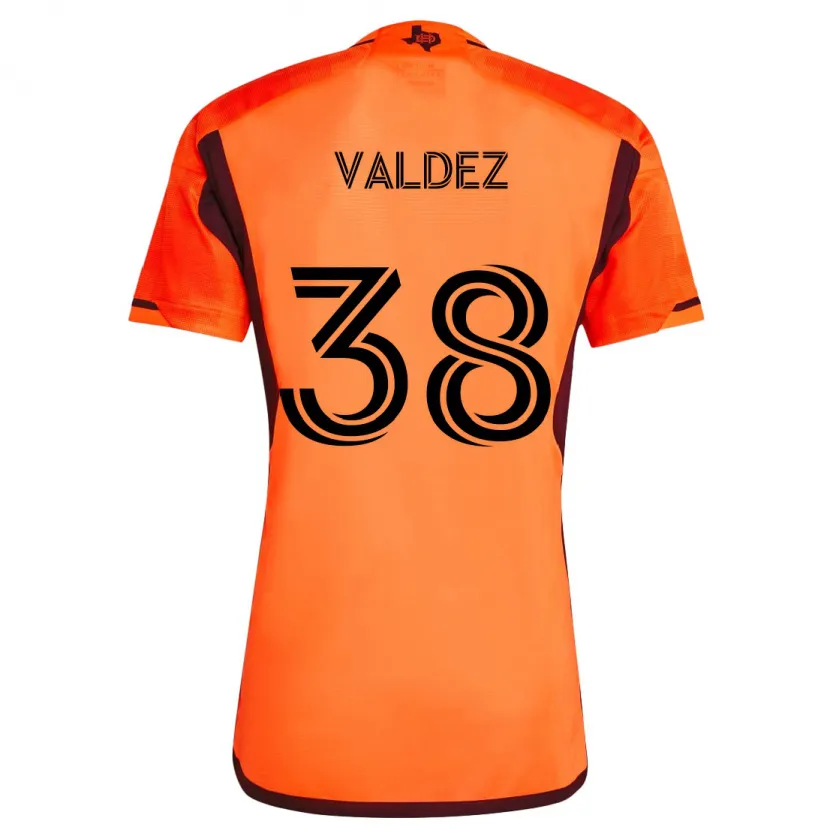 Danxen Kinder Xavier Valdez #38 Orange Schwarz Heimtrikot Trikot 2024/25 T-Shirt Schweiz