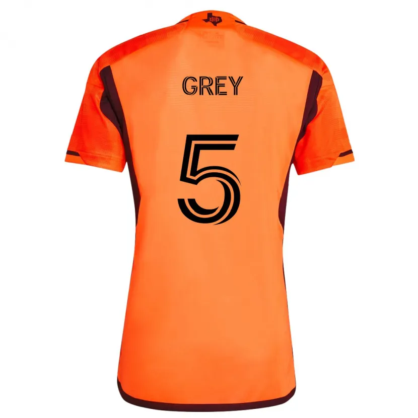 Danxen Kinder Omar Grey #5 Orange Schwarz Heimtrikot Trikot 2024/25 T-Shirt Schweiz