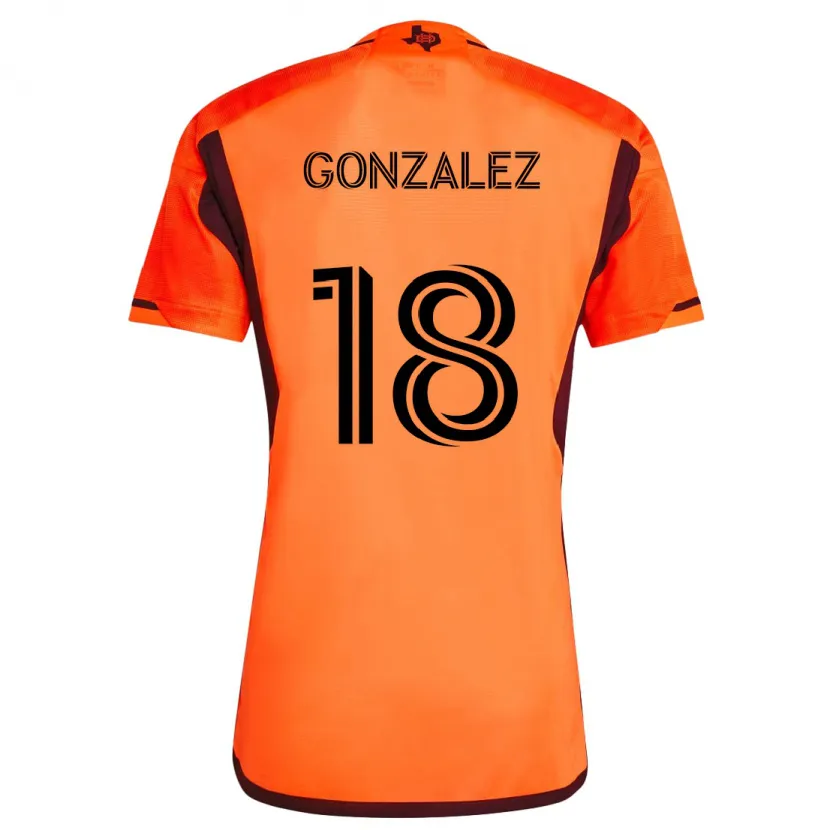 Danxen Kinder Diego Gonzalez #18 Orange Schwarz Heimtrikot Trikot 2024/25 T-Shirt Schweiz