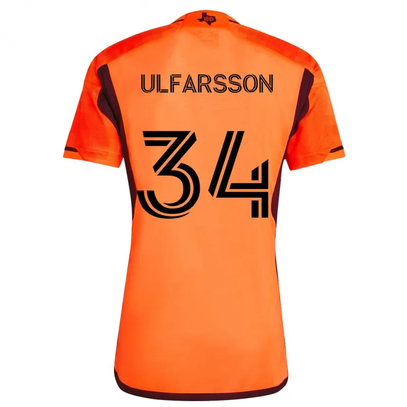 Danxen Kinder Thor Úlfarsson #34 Orange Schwarz Heimtrikot Trikot 2024/25 T-Shirt Schweiz