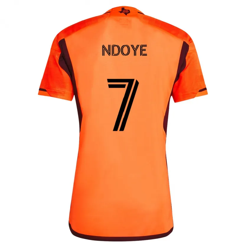 Danxen Kinder Papa Ndoye #7 Orange Schwarz Heimtrikot Trikot 2024/25 T-Shirt Schweiz