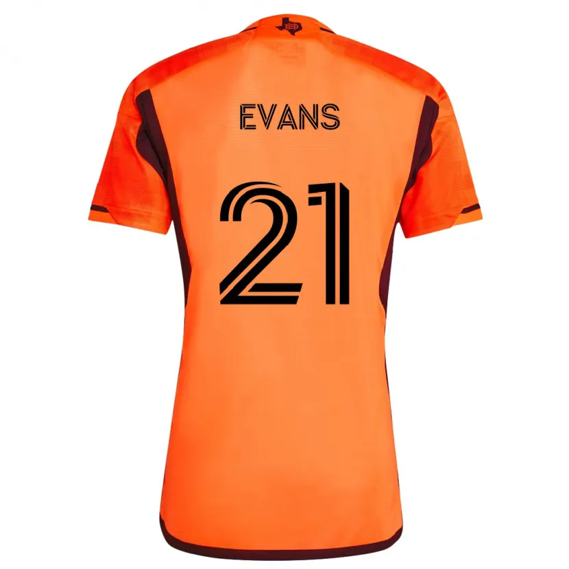 Danxen Kinder Jacob Evans #21 Orange Schwarz Heimtrikot Trikot 2024/25 T-Shirt Schweiz