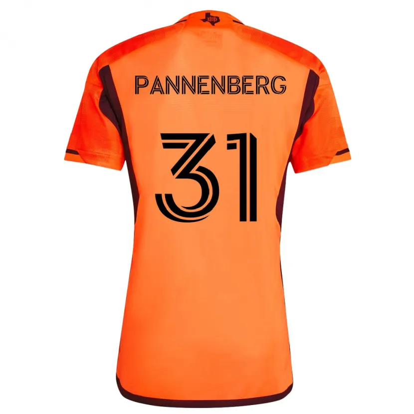 Danxen Kinder Andrew Pannenberg #31 Orange Schwarz Heimtrikot Trikot 2024/25 T-Shirt Schweiz