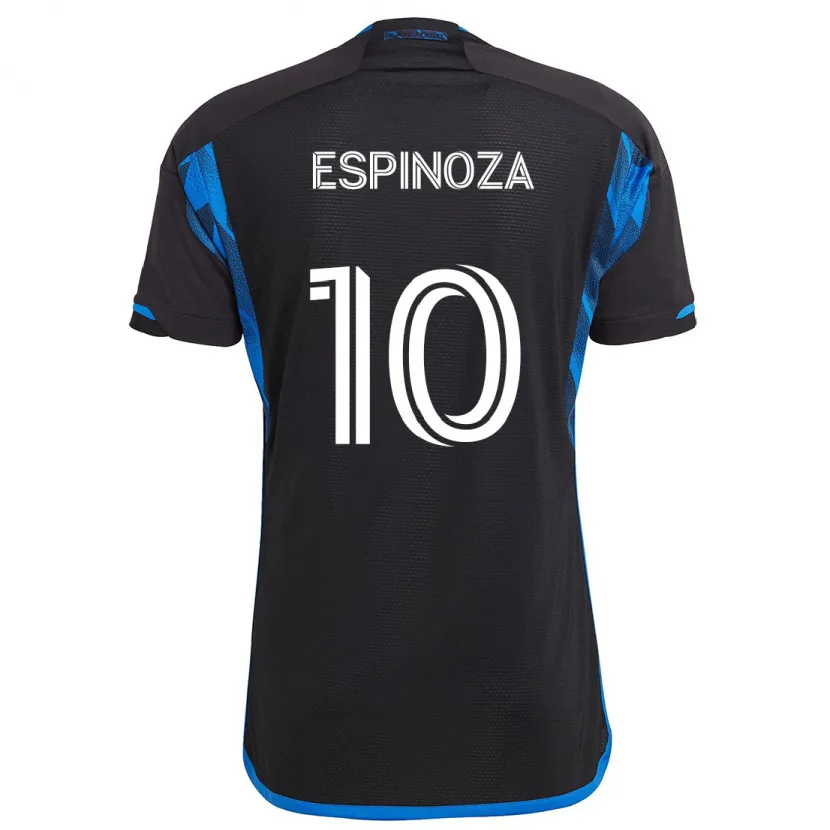 Danxen Kinder Cristian Espinoza #10 Blau Schwarz Heimtrikot Trikot 2024/25 T-Shirt Schweiz