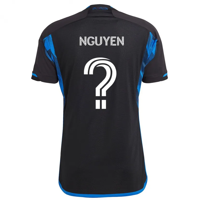 Danxen Kinder Christopher Nguyen #0 Blau Schwarz Heimtrikot Trikot 2024/25 T-Shirt Schweiz