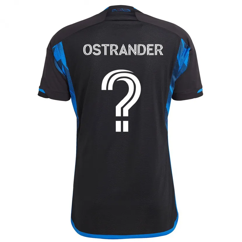 Danxen Kinder William Ostrander #0 Blau Schwarz Heimtrikot Trikot 2024/25 T-Shirt Schweiz