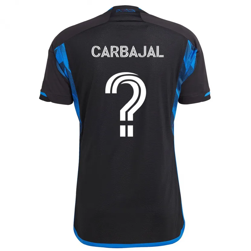 Danxen Kinder Sebastian Carbajal #0 Blau Schwarz Heimtrikot Trikot 2024/25 T-Shirt Schweiz