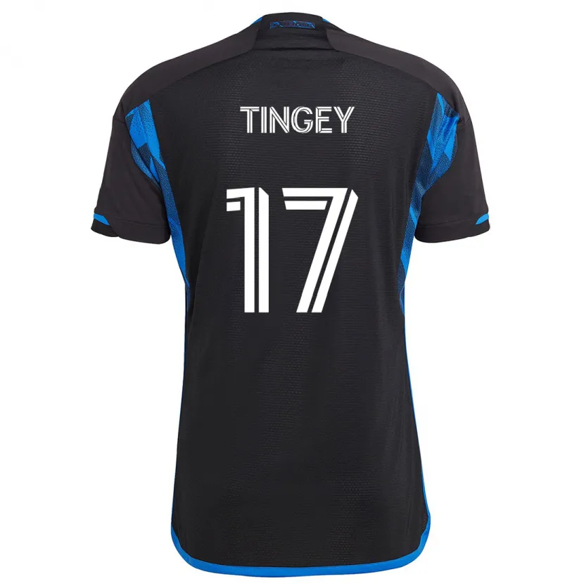 Danxen Kinder Keegan Tingey #17 Blau Schwarz Heimtrikot Trikot 2024/25 T-Shirt Schweiz