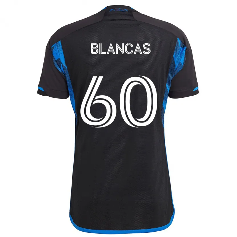 Danxen Kinder Eduardo Blancas #60 Blau Schwarz Heimtrikot Trikot 2024/25 T-Shirt Schweiz