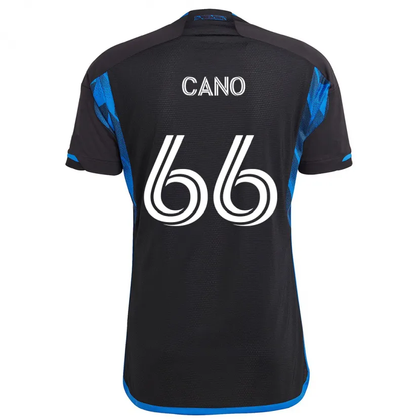 Danxen Kinder Alejandro Cano #66 Blau Schwarz Heimtrikot Trikot 2024/25 T-Shirt Schweiz